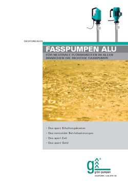 Katalog na njemačkom jeziku: Aluminijske pumpe za bačve